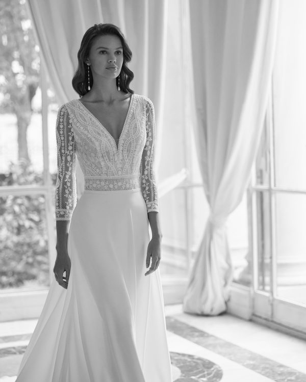 ADELE Wedding Dress Aire Barcelona Collection 2023| Paris Boutique