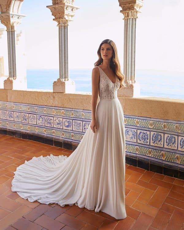 Robe de Mariée WANG Aire Beach wedding 2023| Mariée Parisienne