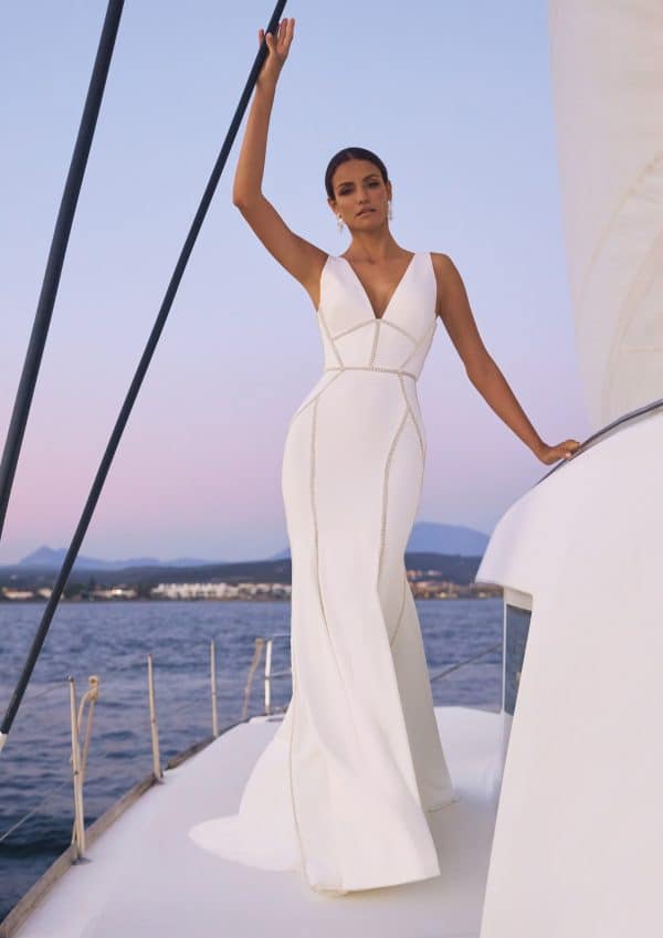 ATHENA Wedding Dress Pronovias collection 2023 | Paris Boutique