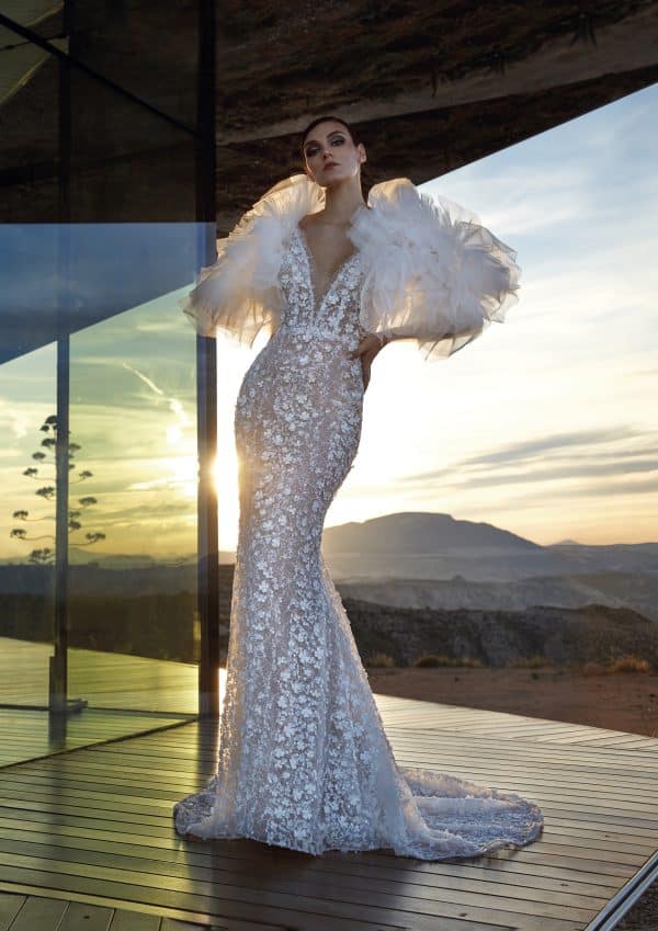 STRASS Wedding Dress Pronovias Privee collection 2024 | Paris Boutique