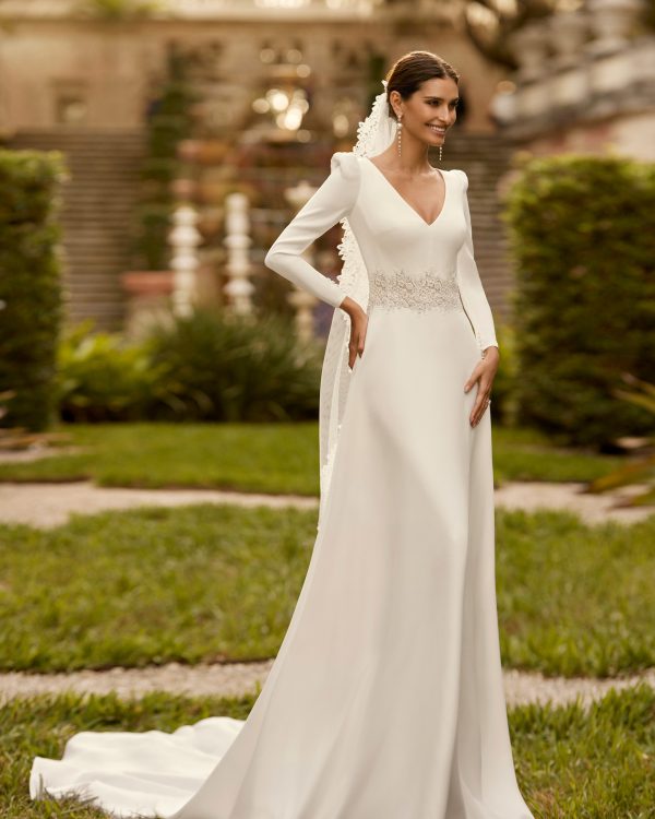 SANS Wedding Dress Aire Barcelona Collection 2024| Paris Boutique